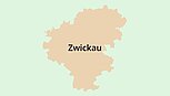 Umrisskarte Zwickau