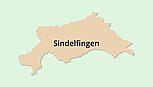 Umrisskarte Sindelfingen