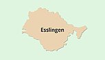 Umrisskarte Esslingen