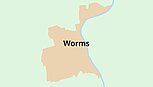 Umrisskarte Worms